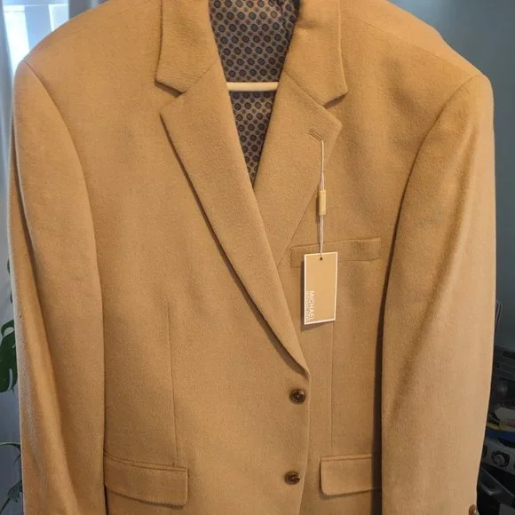 Michael Kors Tan Camel Hair Blazer Jacket